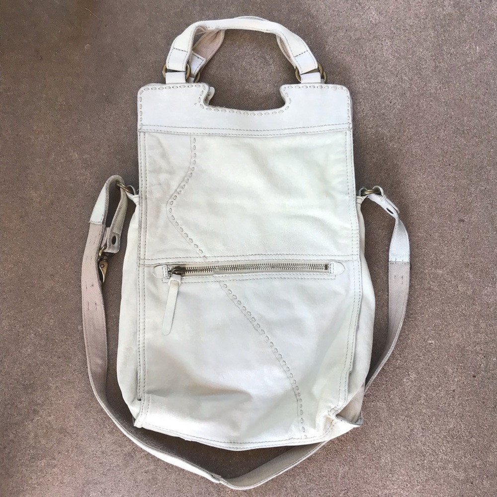 Lucky brand Abby road leather purse bag tote Italian